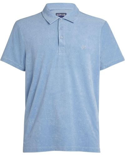 Vilebrequin Towelling Polo Shirt - Blue