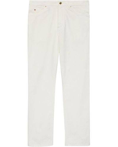 Gucci Horsebit-detail Straight Jeans - White