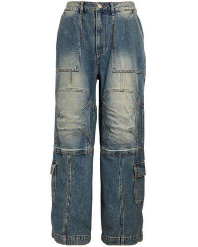 Juun.J Wide-leg Cargo Jeans - Blue