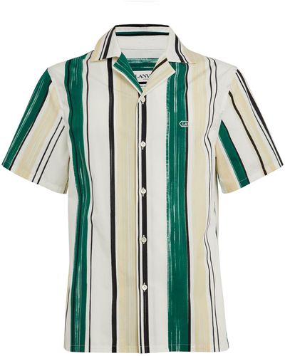 Lanvin Cotton Striped Shirt - Green