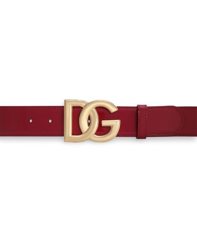 Dolce & Gabbana Dg Logo Belt - Red
