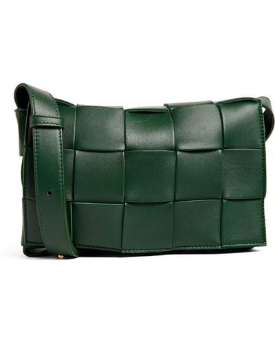 Bottega Veneta Leather Cassette Cross-body Bag - Green