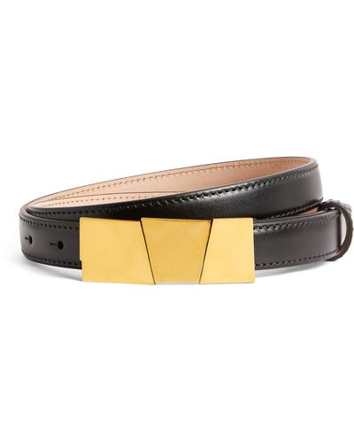 Khaite Leather Axel Belt - Black