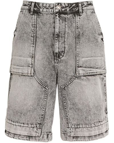Juun.J Cotton Cargo Shorts - Gray