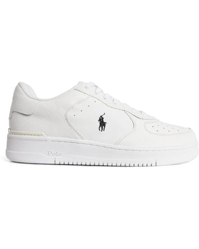 RLX Ralph Lauren Leather Masters Court Trainers - White