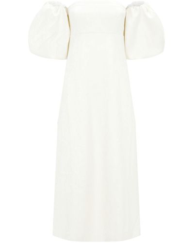 Mother Of Pearl Dorothy Puff-sleeve Dress - White