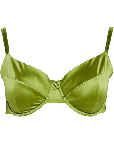 Form and Fold The Base D+ Underwire Bikini Top - Green