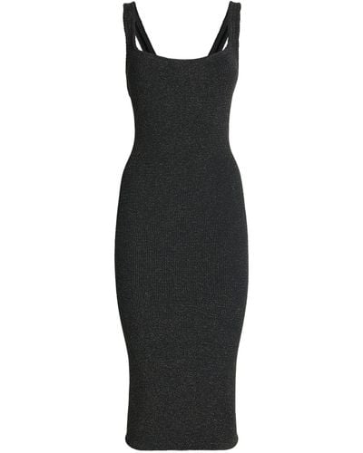 Hunza G Square-neck Tank Dress - Black