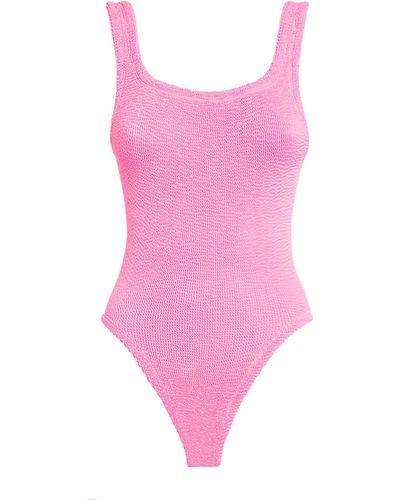 Hunza G Square-neck Swimsuit - Pink