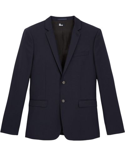 The Kooples Wool Single-breasted Blazer - Blue