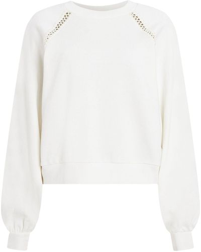 AllSaints Organic Cotton Ewelina Sweatshirt - White