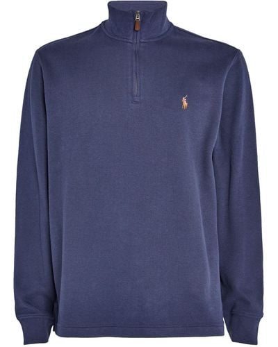 Polo Ralph Lauren Polo Pony Half-zip Sweatshirt - Blue