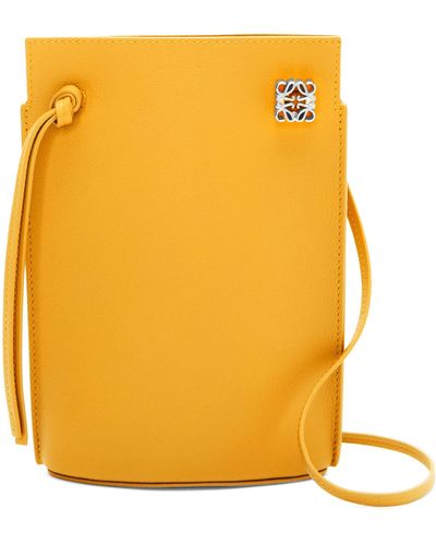 Loewe Small Dice Pocket Cross-body Bag - Yellow