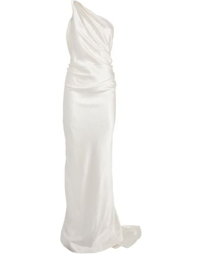 TOVE Silk Caroline Gown - White