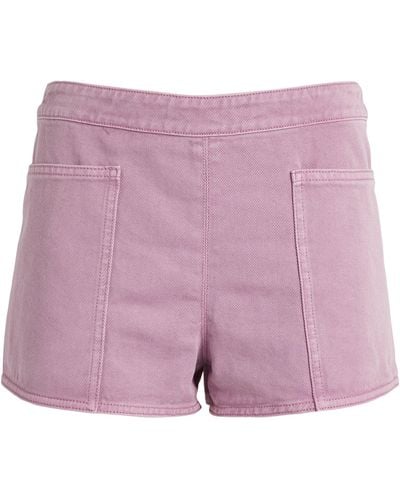 Max Mara Mini Alibi Shorts - Purple