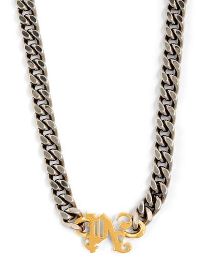 Palm Angels Monogram Chain Necklace - Metallic
