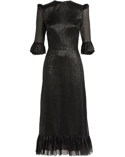 The Vampire's Wife Iridescent Falconetti Dress - Black