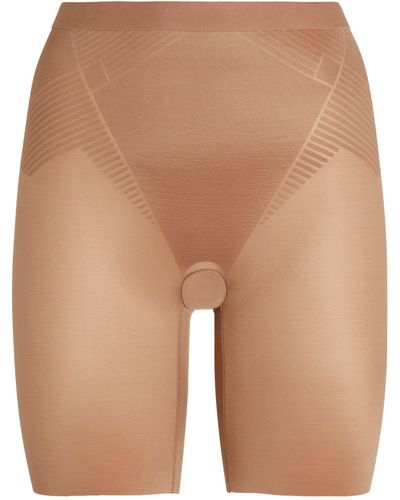 Spanx Mid-thigh Shorts - Brown