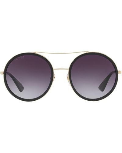 Gucci Metal Round Sunglasses - Purple