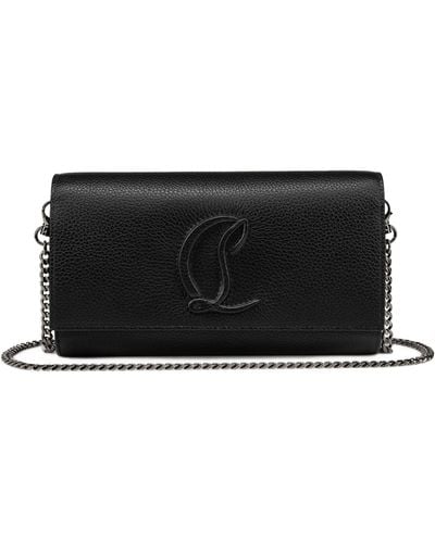 Christian Louboutin By My Side Leather Chain Wallet - Black
