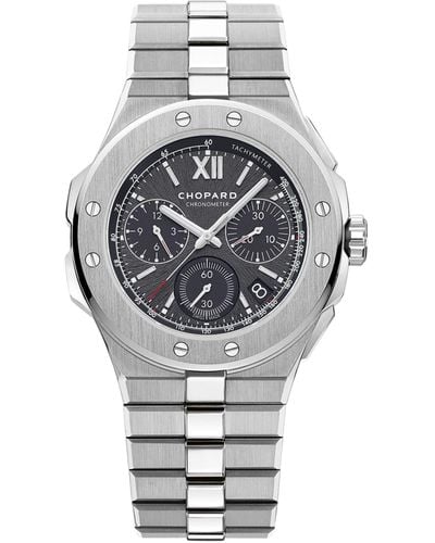 Chopard Stainless Steel Alpine Eagle Xl Chrono Watch 44mm - Gray