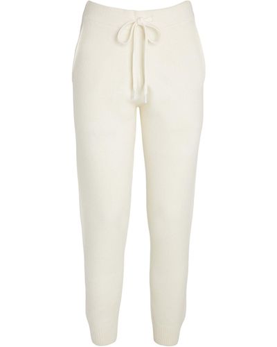 Yves Salomon Knitted Sweatpants - White