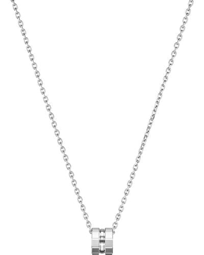 Chopard White Gold Ice Cube Necklace - Metallic
