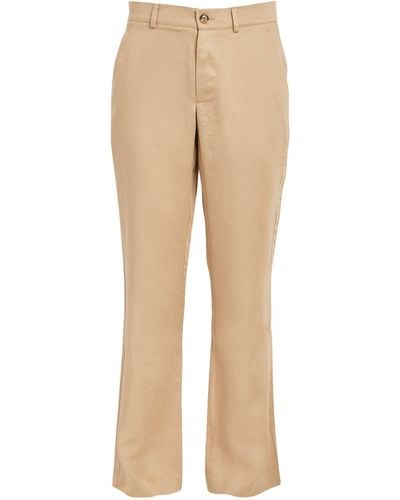 CHE Wide-leg Trousers - Natural