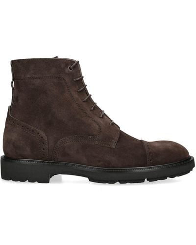 Zegna Suede Aosta Boots - Brown