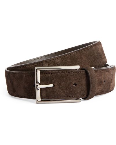 Canali Suede Belt - Brown