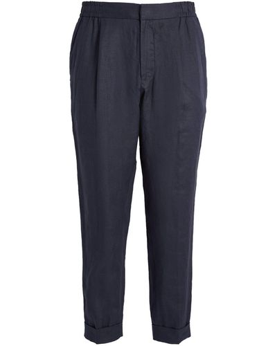 CHE Ché Linen Relaxed Trousers - Blue