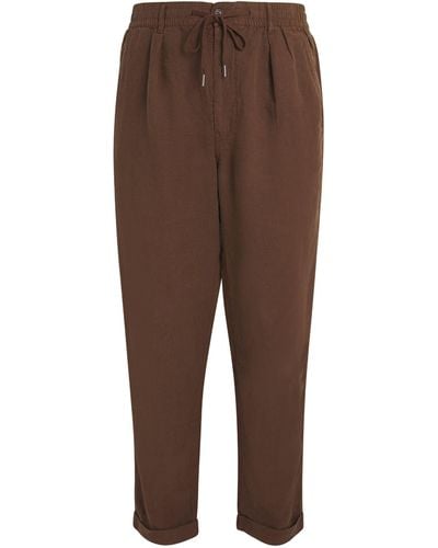 Polo Ralph Lauren Linen Prepster Trousers - Brown