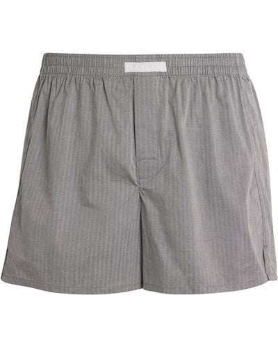 FALKE Cotton Boxer Shorts - Grey