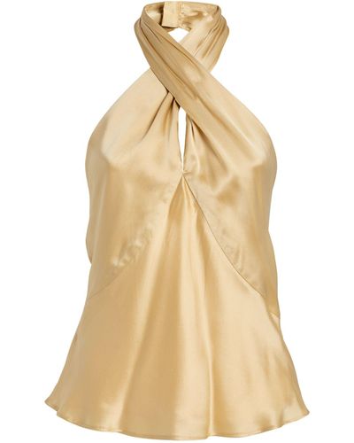 L'Agence Silk Letitia Top - Metallic