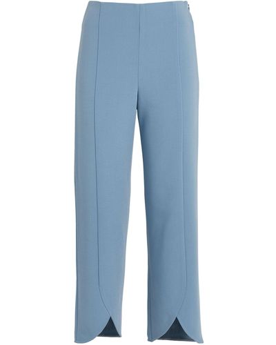By Malene Birger Cropped Normann Trousers - Blue
