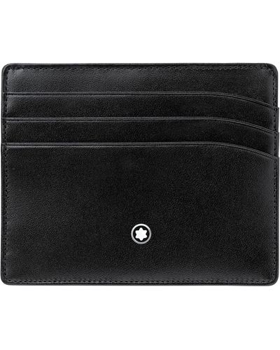 Montblanc Leather Meisterstück Card Holder - Black