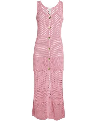 Evarae Knitted Mara Maxi Dress - Pink