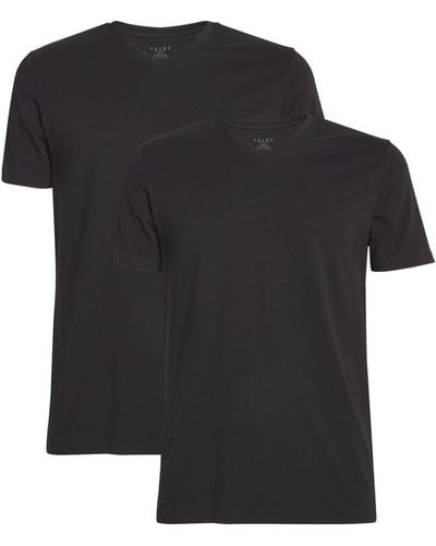 FALKE Cotton-blend Daily Comfort T-shirt (pack Of 2) - Black