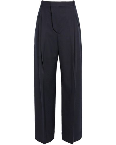 Victoria Beckham Vb Straight Tailored Trousers - Blue