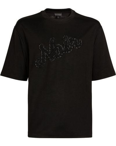 Emporio Armani Noir Graphic T-shirt - Black