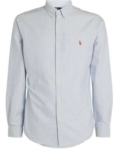 Polo Ralph Lauren Cotton Striped Oxford Shirt - Blue