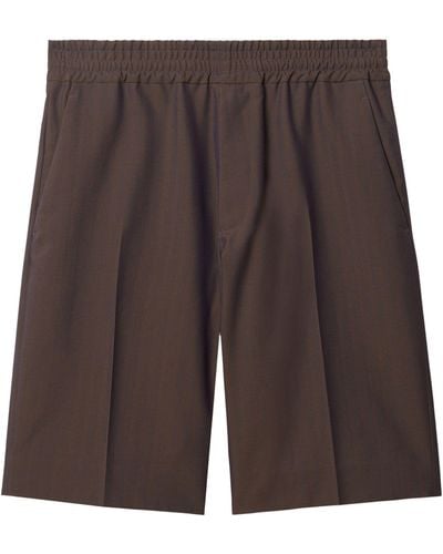 Burberry Wool Tailored Shorts - Brown
