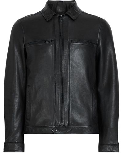 AllSaints Leather Luck Jacket - Black