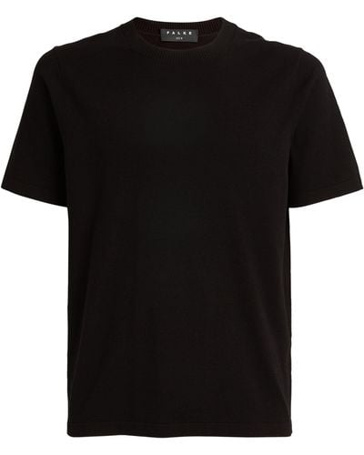 FALKE Knitted T-shirt - Black