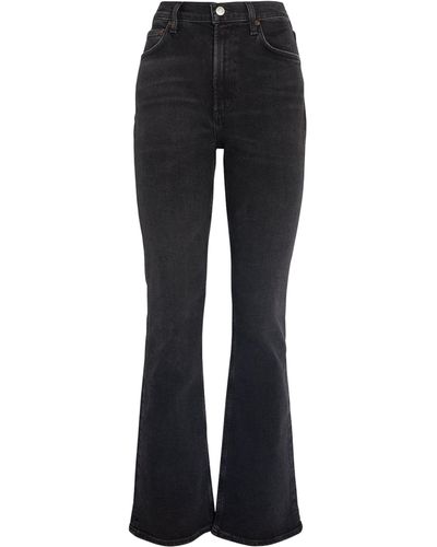 Agolde Organic Cotton High-rise Bootcut Jeans - Black