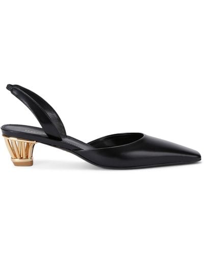 Ferragamo Alyssa Slingback Court Shoes 40 - Black
