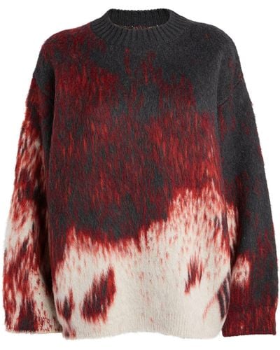 The Attico Merino-blend Sweater - Red