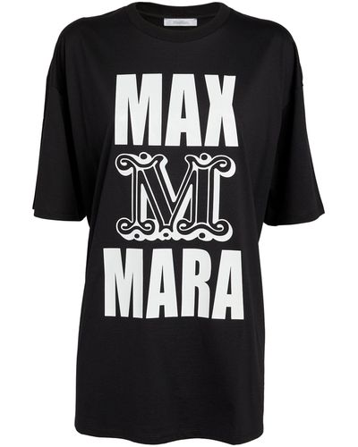 Max Mara Graphic Logo T-shirt - Black