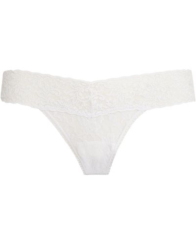Hanky Panky Signature Lace Low-rise Thong - White