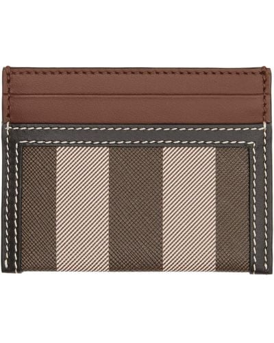 Burberry Two-tone Card Holder - Brown
